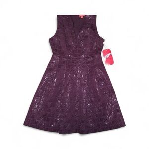 NWT Kirna Zabete Purple Shimmery Dress Sz 6